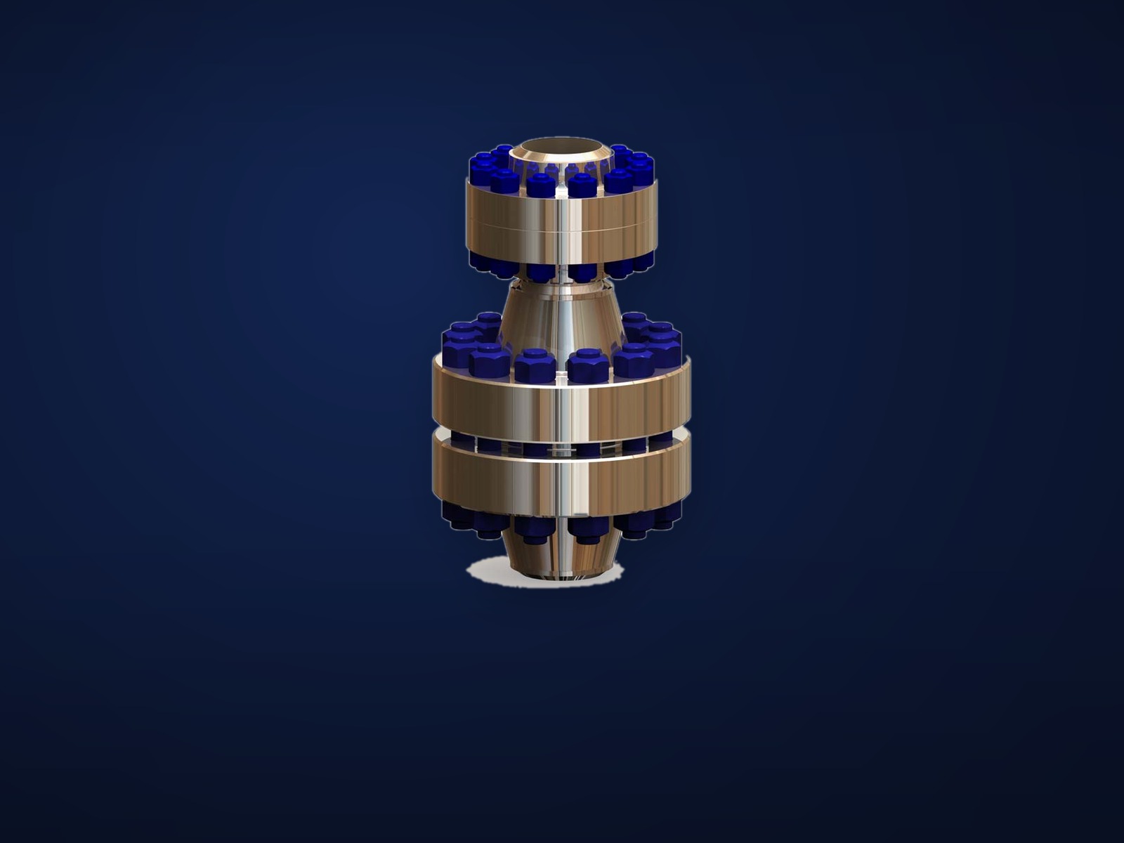 Flange compacto FlangeTec — render